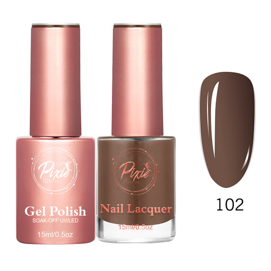 Pixie 2in1 Gel Polish + Nail Lacquer - #102