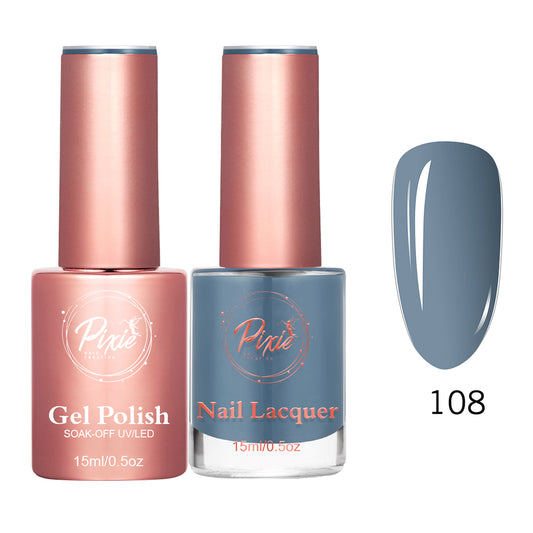 Pixie 2in1 Gel Polish + Nail Lacquer - #108