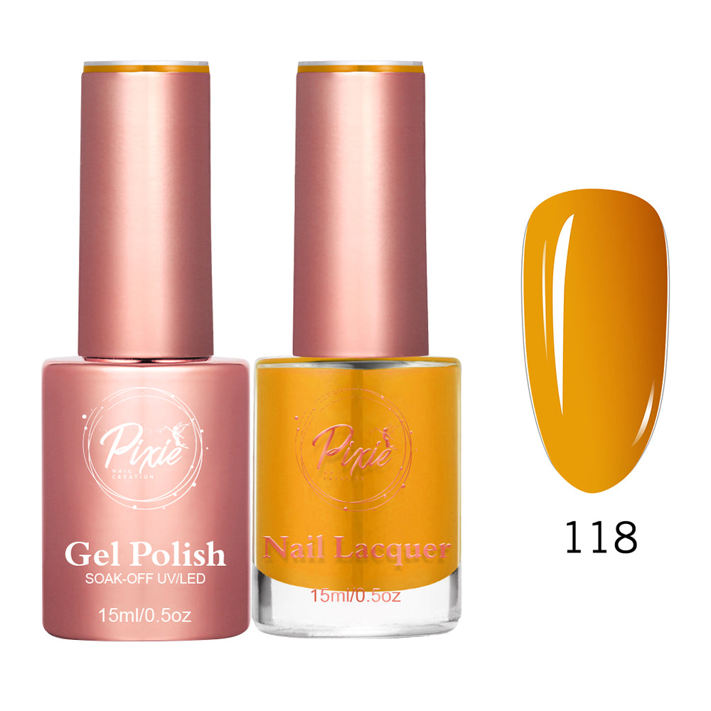 Pixie 2in1 Gel Polish + Nail Lacquer - #118