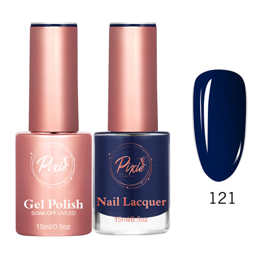 Pixie 2in1 Gel Polish + Nail Lacquer - #121