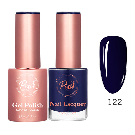 Pixie 2in1 Gel Polish + Nail Lacquer - #122