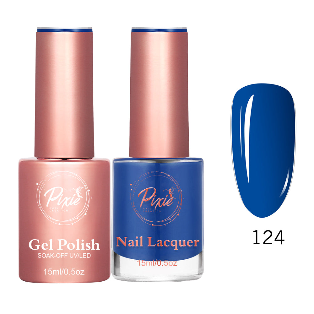 Pixie 2in1 Gel Polish + Nail Lacquer - #124