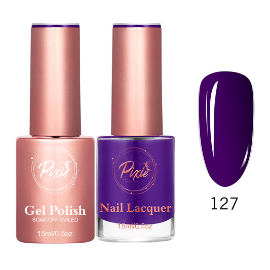 Pixie 2in1 Gel Polish + Nail Lacquer - #127