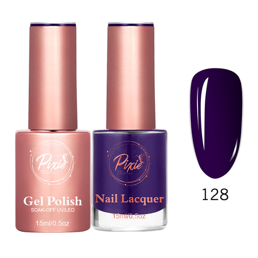 Pixie 2in1 Gel Polish + Nail Lacquer - #128