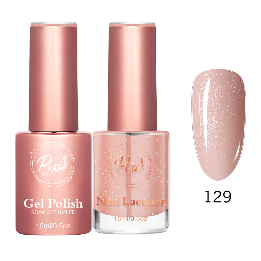 Pixie 2in1 Gel Polish + Nail Lacquer - #129