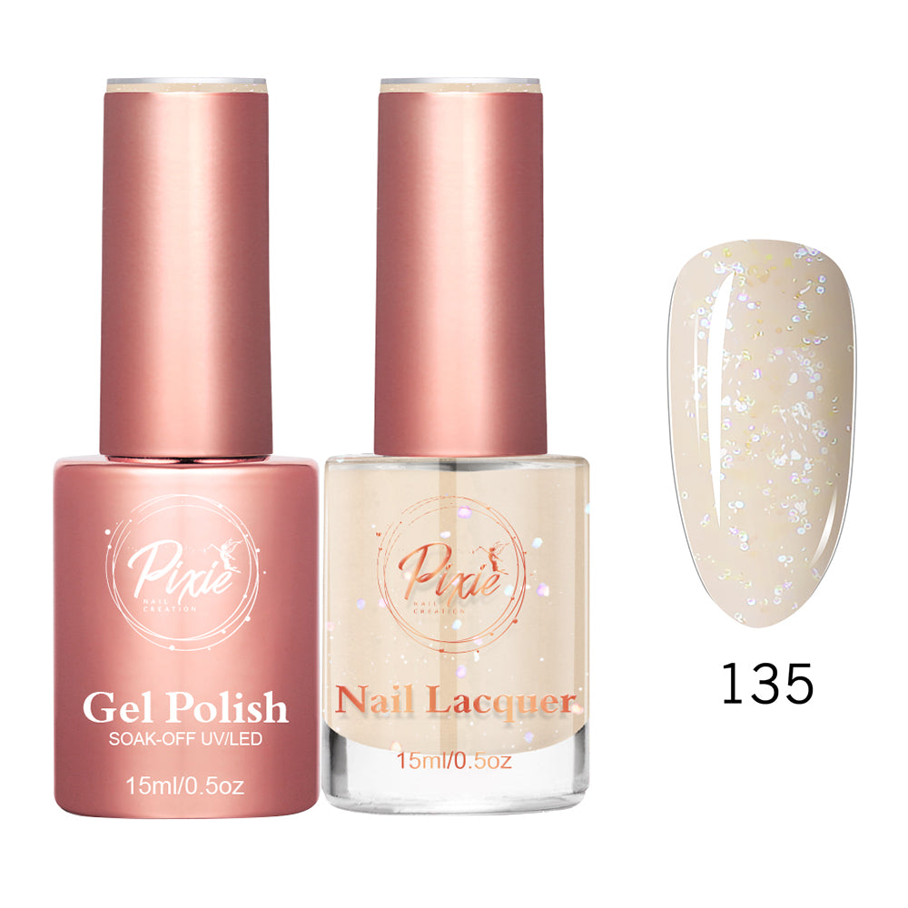 Pixie 2in1 Gel Polish + Nail Lacquer - #135