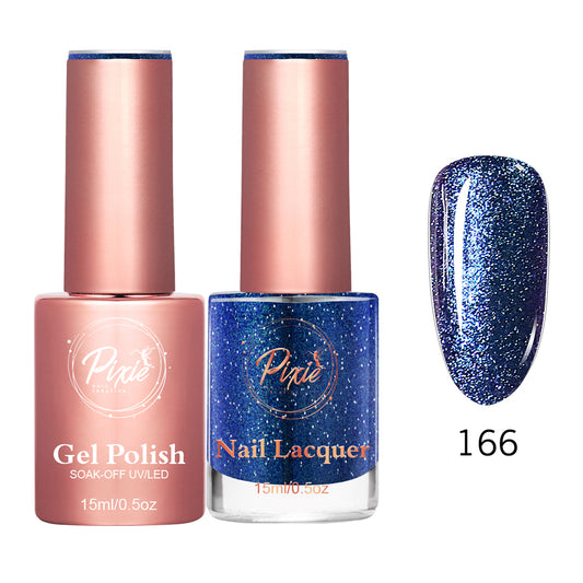 Pixie 2in1 Gel Polish + Nail Lacquer - #166