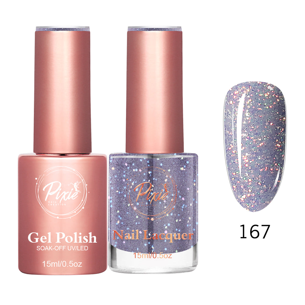 Pixie 2in1 Gel Polish + Nail Lacquer - #167