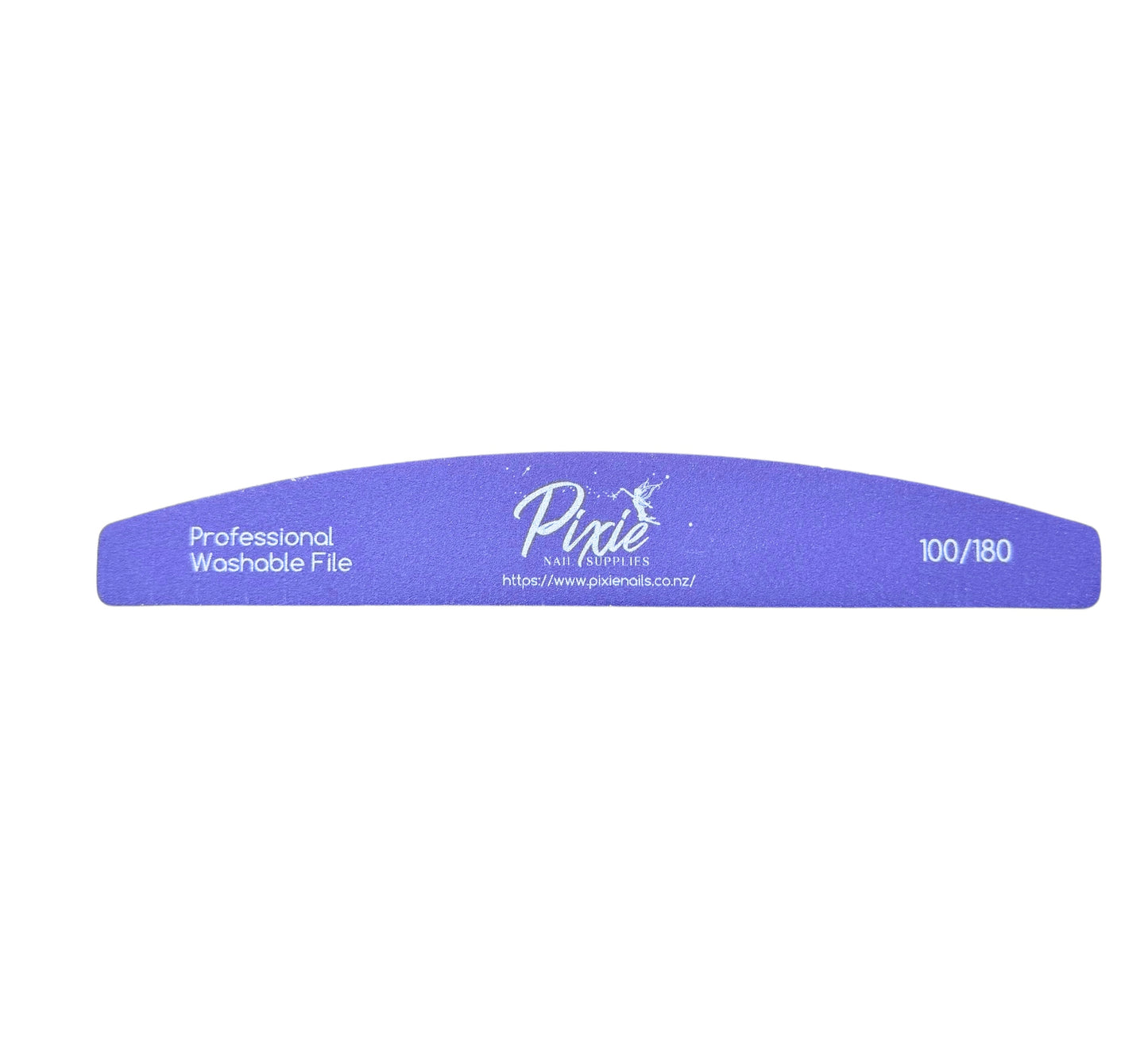 Washable Premium Half Moon Purple Nail File ( 100/180)