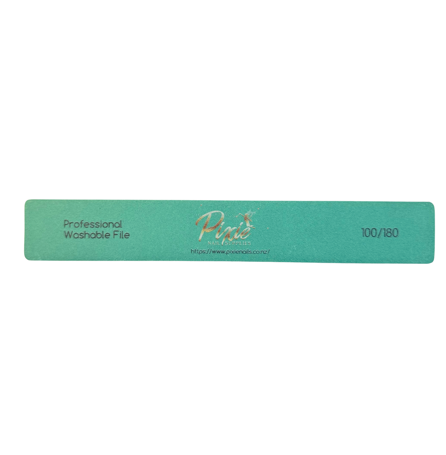 Washable Premium Square Green Nail File ( 100/180) | Pack of 25