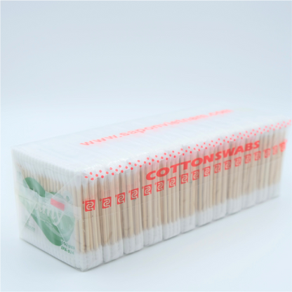 Wooden Cotton Tips (Q-tips / Cotton Buds)- 2400 Buds/pk