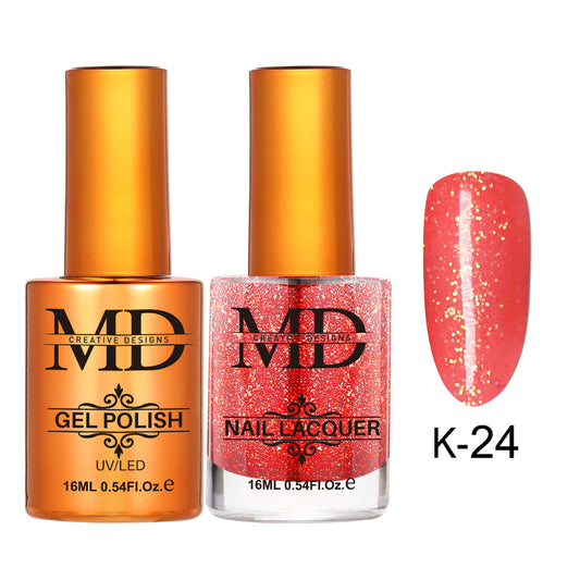 MD CREATIVE - K24 | 2 IN 1 Gel Polish & Lacquer