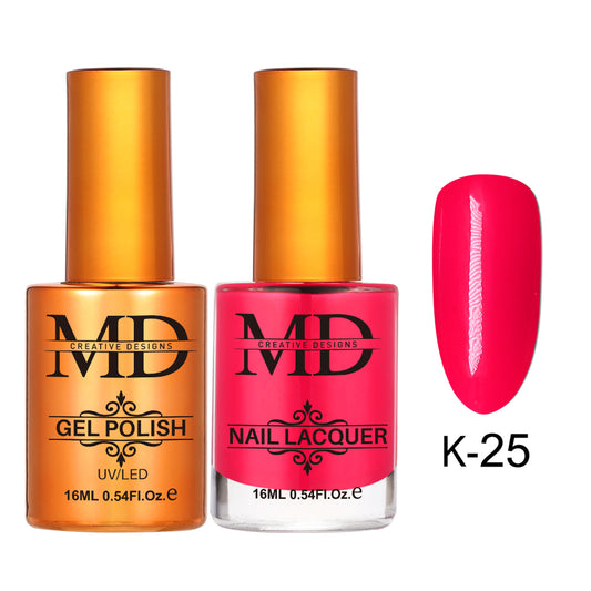 MD CREATIVE - K25 | 2 IN 1 Gel Polish & Lacquer