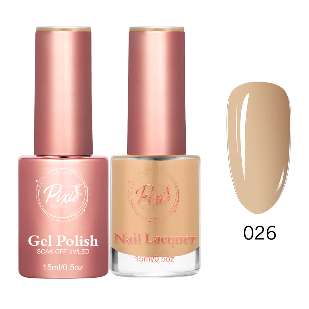 Pixie 2in1 Gel Polish + Nail Lacquer - #026