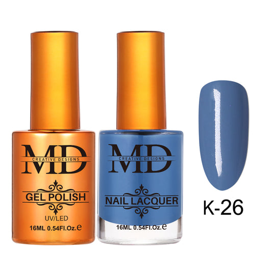 MD CREATIVE - K26 | 2 IN 1 Gel Polish & Lacquer