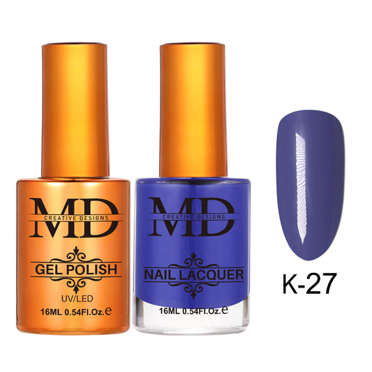 MD CREATIVE - K27 | 2 IN 1 Gel Polish & Lacquer