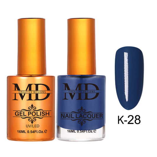 MD CREATIVE - K28 | 2 IN 1 Gel Polish & Lacquer