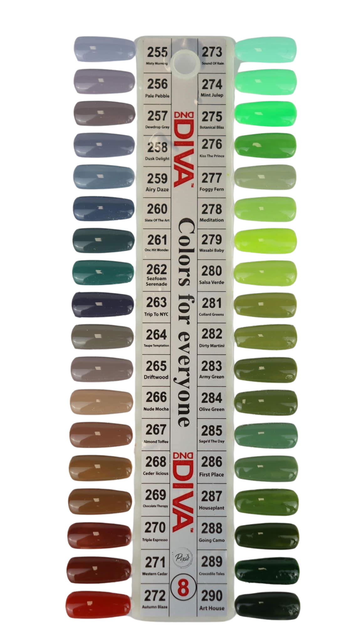 DND DIVA Gel & Lacquer Duo - DV #284 Olive Green