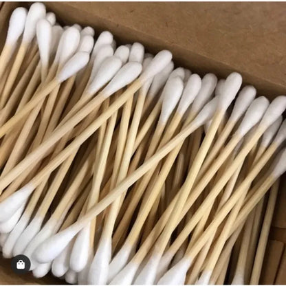 Wooden Cotton Tips (Q-tips / Cotton Buds)- 1200 Buds/pk