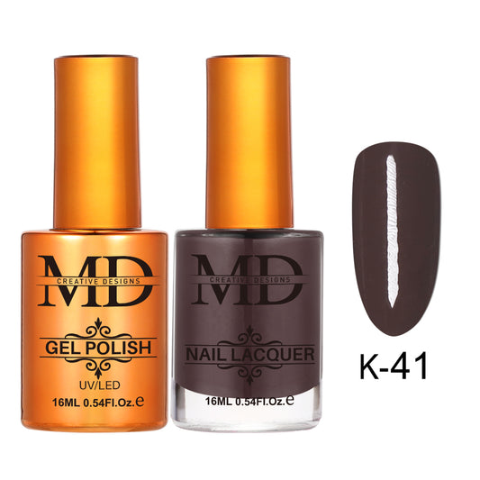 MD CREATIVE - K41 | 2 IN 1 Gel Polish & Lacquer