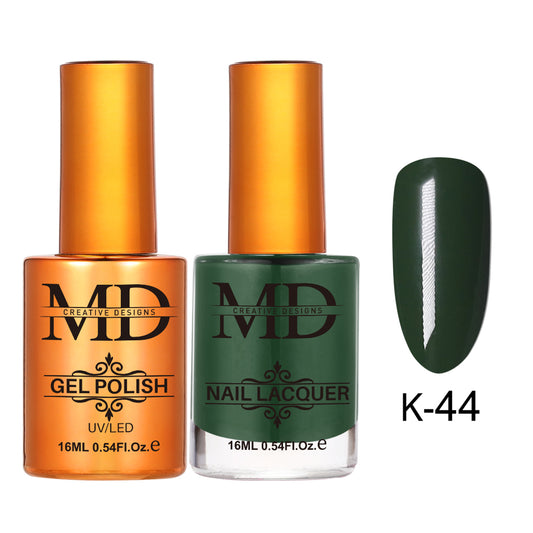 MD CREATIVE - K44 | 2 IN 1 Gel Polish & Lacquer