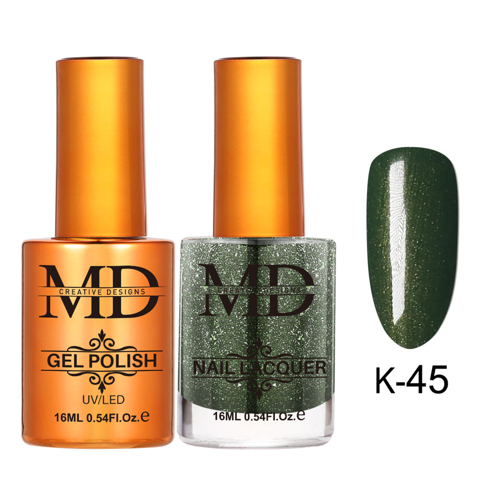 MD CREATIVE - K45 | 2 IN 1 Gel Polish & Lacquer