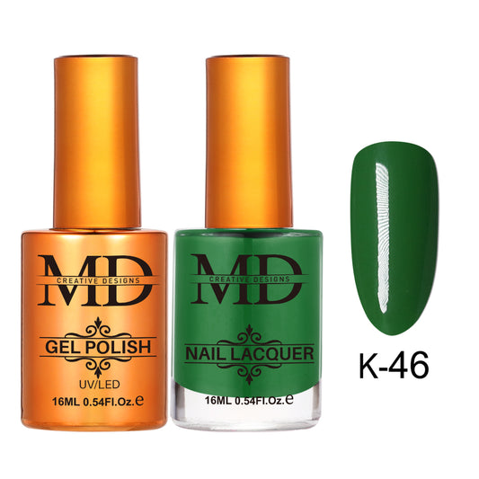 MD CREATIVE - K46 | 2 IN 1 Gel Polish & Lacquer