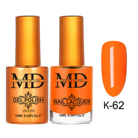 MD CREATIVE - K62 | 2 IN 1 Gel Polish & Lacquer