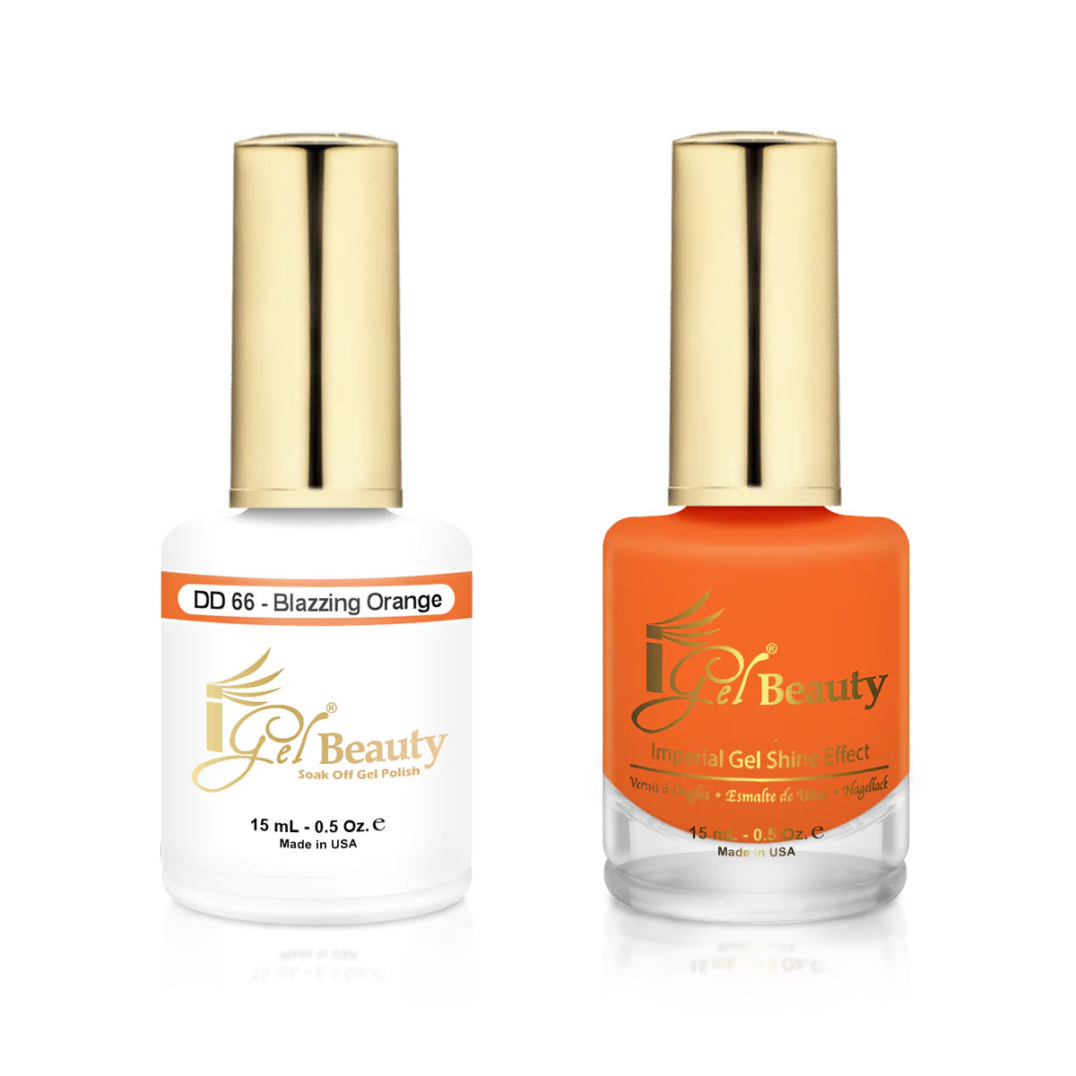 IGEL | GEL & NORMAL POLISH DUO - DD066 Blazzing Orange