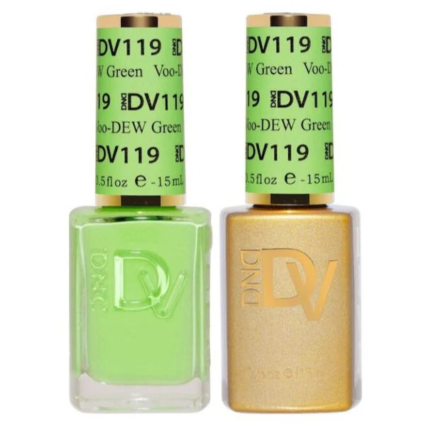 DND DIVA Gel & Lacquer Duo - DV #119 Voo-Dew Green