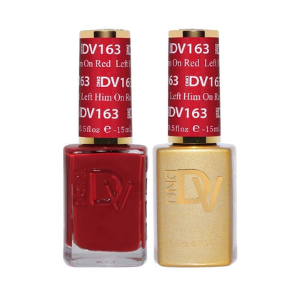 DND DIVA Gel & Lacquer Duo - DV #163 Left Him On Red