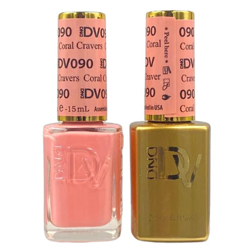 DND DIVA Gel & Lacquer Duo - DV #090 Coral Cravers