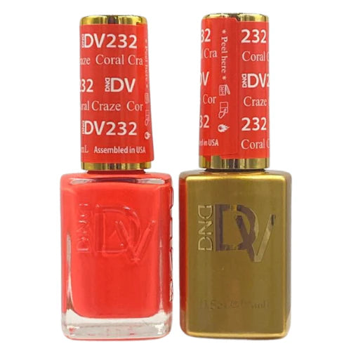 DND DIVA Gel & Lacquer Duo - DV #232 Coral Craze