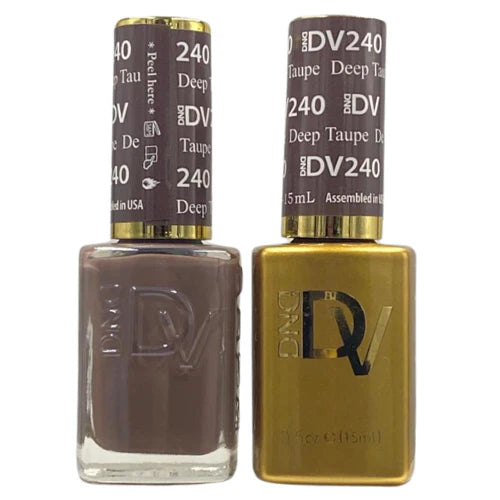 DND DIVA Gel & Lacquer Duo - DV #240 Deep Taupe