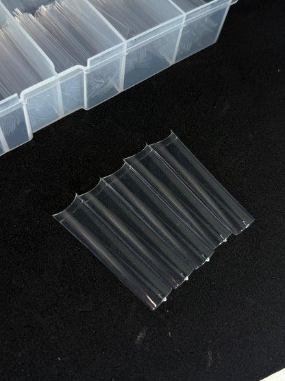 3XL - LONG SQUARE NAILS Tips No C Curve - 1 Box(480pcs)