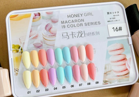 Macaron Pastel Colours - 9 colours/ set