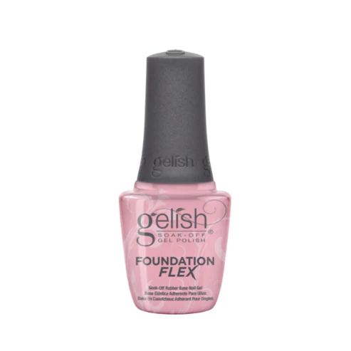 GELISH | FOUNDATION FLEX SOAK-OFF RUBBER BASE NAIL GEL- LIGHT NUDE- 0.5oz