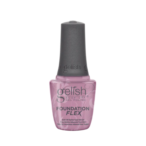 GELISH | FOUNDATION FLEX SOAK-OFF RUBBER BASE NAIL GEL- LIGHT PINK - 0.5oz