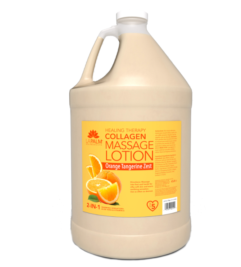 LA PALM -  Orange Tangerine Healing Therapy Massage Lotion 1 GALLON