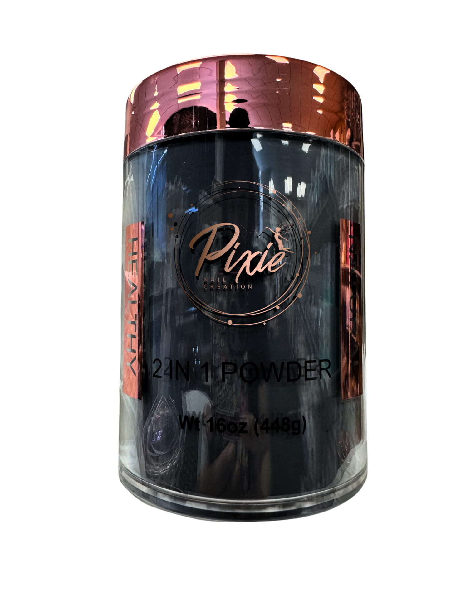 PIXIE 2in1 DIP/ACRYLIC POWDER - Super Black 16OZ