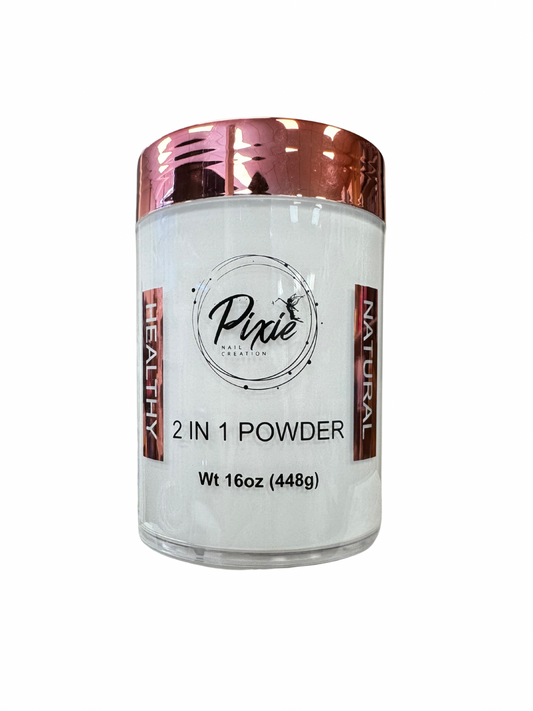 PIXIE 2in1 DIP/ACRYLIC POWDER - Super White 16OZ