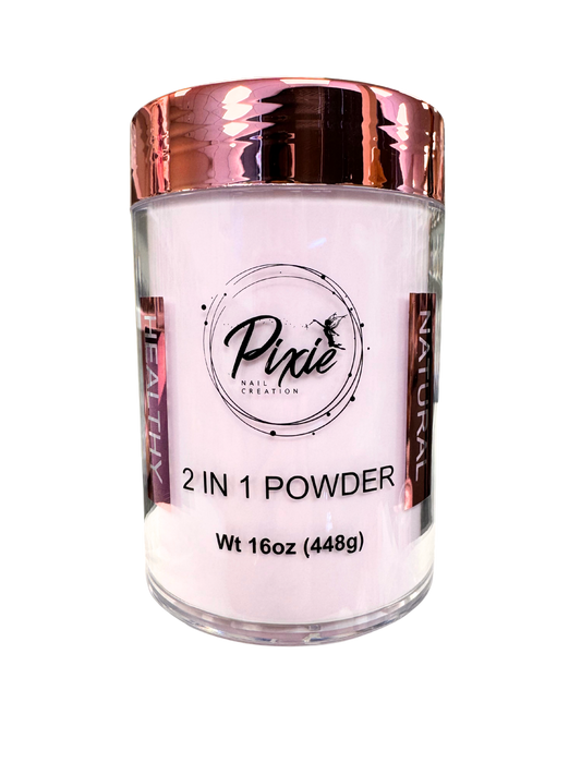 PIXIE 2in1 DIP/ACRYLIC POWDER - NATURAL SET 16OZ