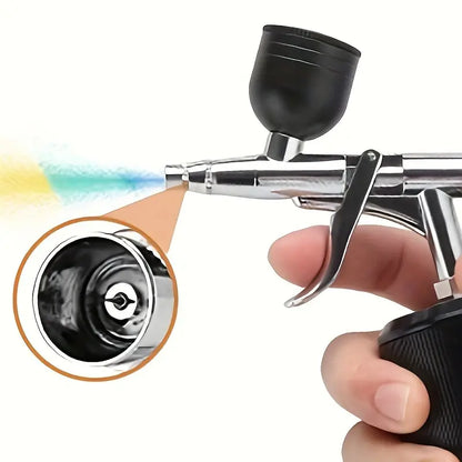 Portable Air Brush with LCD Screen Dual-Action 3-level Adjustable Pressure