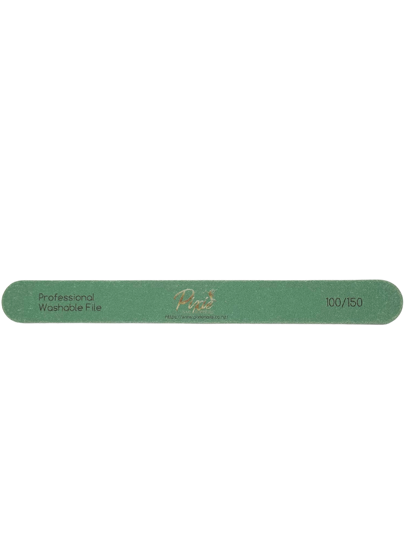 Washable Premium Straight Green Nail File ( 100/150) | Pack of 25