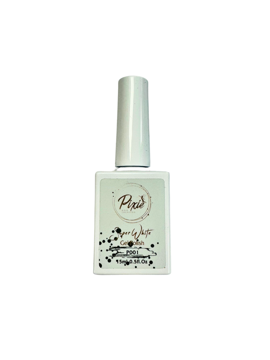 Super White Pixie Gel Polish - P001 (15ml)