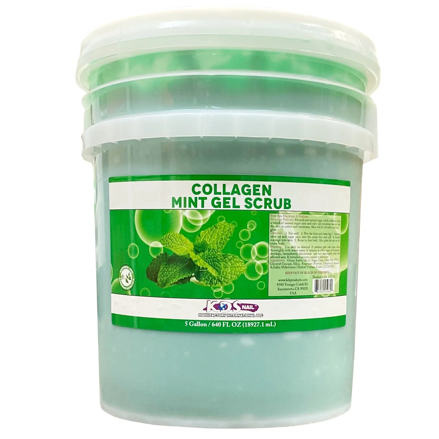 KDS | Collagen Mint Sugar Scrub - 5 Gallon