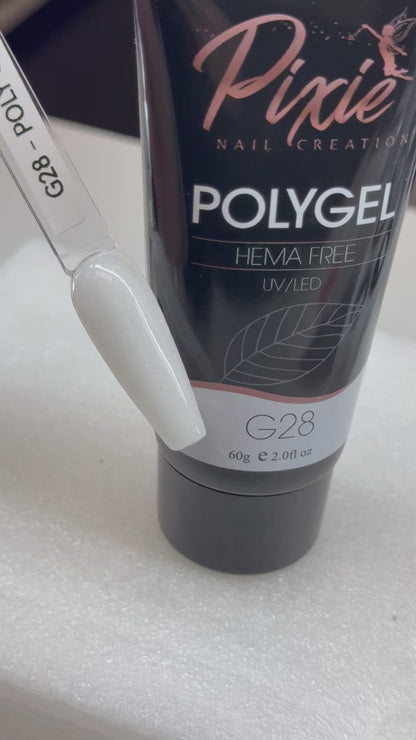 Poly Gel - HEMA FREE 60G | PIXIE G28 - Shimmery Glitter